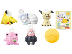 Make bath time relaxing and fun with "Pokemon"! Place the bath ball in water, and when it dissolves, it will reveal one of five cute mascots: sleepy Pikachu, sleepy Alolan Vulpix, Mimikyu, Jiggylpuff, or Bewear! They each have a loop at the top, so they're perfect for attaching to a bag or zipper (but please note a ball chain is not included). The ball is about 75g, chamomile scented, and will turn the water yellow. Order today, and see which mascot you get!