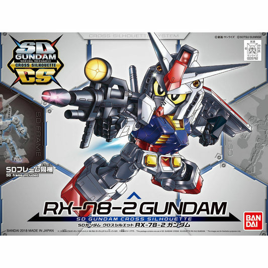 A new generation of SD Gundam kits is here! The SD Gundam Cross Silhouette series allows you to choose between two different inner frames that will change the proportions of your kits. You can choose between the cuter look of the SD (Super Deformed) frame, or the taller and more action-packed look of the CS (Cross Silhouette) frame!

You can choose to assemble this kit of the iconic RX-78-2 Gundam in its Super Deformed or Cross Silhouette style!  It's molded in color so painting is not necessary, and asse