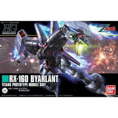 Here comes Byarlant from "Mobile Suit Z Gundam" in HG form! This kit features new molding to match the latest HG proportions. Much care was taken to recreate the Byarlant's coloring and details, especially on its unique back parts. The head features completely new molding, too. Be sure to add this mobile suit to your Gunpla lineup!