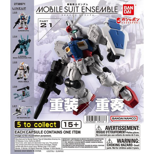 Mobile Suit Gundam – Mobile Suit Ensemble Part 21 Blind Capsule

Build your Mobile Suit collection with Bandai’s Mobile Suit Ensemble Part 21! This capsule series features highly detailed miniature Mobile Suits and accessories from the Mobile Suit Gundam universe.

Each figure features a compact, stylized design with articulated parts, allowing you to create dynamic poses and customize your display. Collect the Mobile Suits or grab the MS Weapons Set to expand their loadouts!

Each capsule offers a unique p