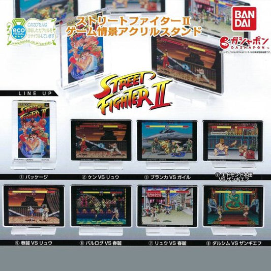 Street Fighter II Game Scene Acrylic Stand Gashapon (1 Random) | Galactic Toys & Collectibles