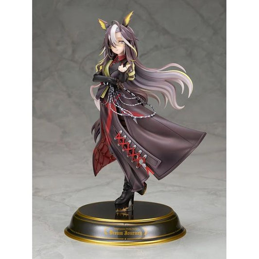<p><strong>PRE-ORDER: Expected to ship in October of 2027.</strong></p>

<p>Alter presents Dream Journey from Uma Musume Pretty Derby as a stylish 1/7 scale figure.</p>

<p>Dream Journey wears her distinctive racing outfit, a leather-style long coat on her small frame accented with lacing and waist chains. She poses with her ring-finger nail ring turned forward and a cool expression behind her glasses, and swappable parts let you display either her cool look or a slight smile. Sculpted by Milo + DUTCH and p