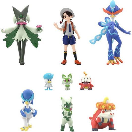 Bandai Shokugan Gashapon Pokemon Scale World Paldea Region Mini Figure - Full Set | Galactic Toys & Collectibles