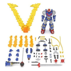 The half-century mark since the airing of the landmark 1977 TV anime "Voltes V" is rapidly approaching, and in 2023, "Voltes V Legacy" was made into a live-action TV series in the Philippines! Now that highly detailed and sophisticated version of Voltes V, redesigned with CG, is part of the "SMP {Shokugan Modeling Project]" model-kit series from Bandai! The five Bolt Machines -- Bolt Cruiser, Bolt Bomber, Bolt Panzer, Bolt Frigate and Bolt Lander -- all transform and combine to complete Voltes V.  Also incl