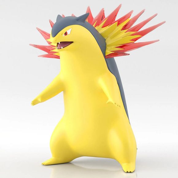Bandai's fifth volume of Pokemon scale-world brings us to the Johto region.  Based on the concept of 1/20th scale, all figures are designed to be in scale with each other.  This pack includes Typhlosion.