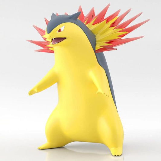 Bandai's fifth volume of Pokemon scale-world brings us to the Johto region.  Based on the concept of 1/20th scale, all figures are designed to be in scale with each other.  This pack includes Typhlosion.