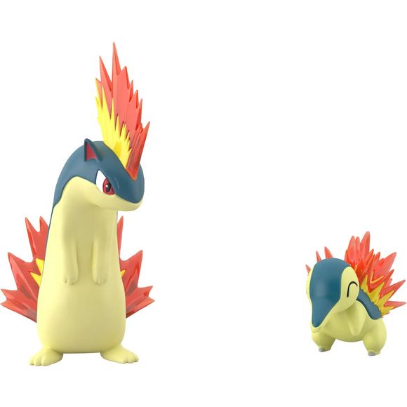 Bandai's fifth volume of Pokemon scale-world brings us to the Johto region.  Based on the concept of 1/20th scale, all figures are designed to be in scale with each other.  This pack includes Cyndaquil & Quilava.