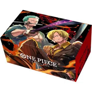 Bandai One Piece Card Game Official Storage Box, Zoro and Sanji | Galactic Toys & Collectibles