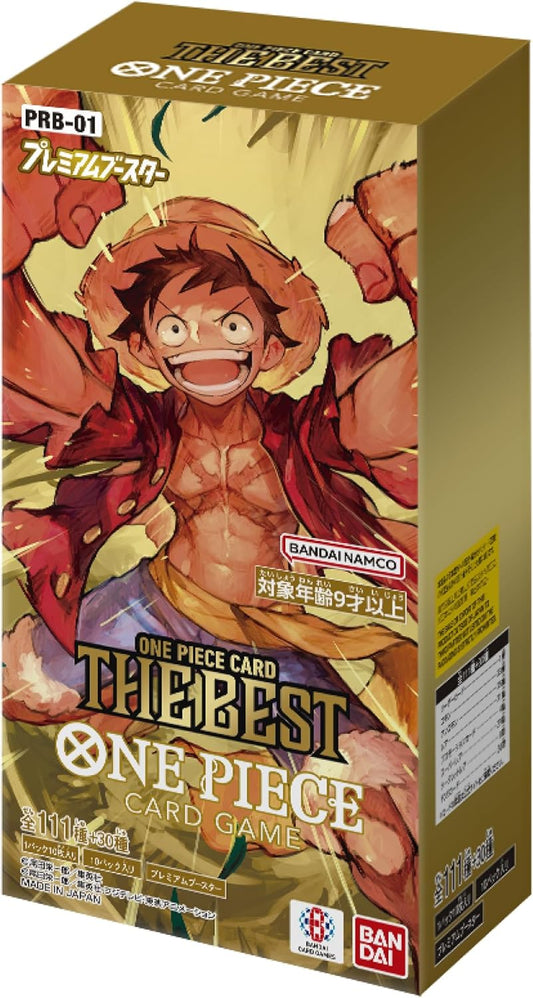 One Piece Japanese TCG "The Best" PRB-01 Booster box

[1 pack = 10 cards]
[1 BOX = 10 packs]