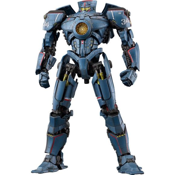 PRE-ORDER: Expected to ship in July 2027.

From the film "Pacific Rim" comes a MODEROID plastic model of humanity's last hope, Gipsy Danger!

The model stands at approx. 210mm (8.27 in) in height and its joints are fully articulated. Interchangeable hand parts are included. The model's design was created based on the 3DCG data from the film. The model features a wide range of articulation, allowing for the recreation of all kinds of poses from the film.

The Plasma Cannon and Chain Sword on its arms can be