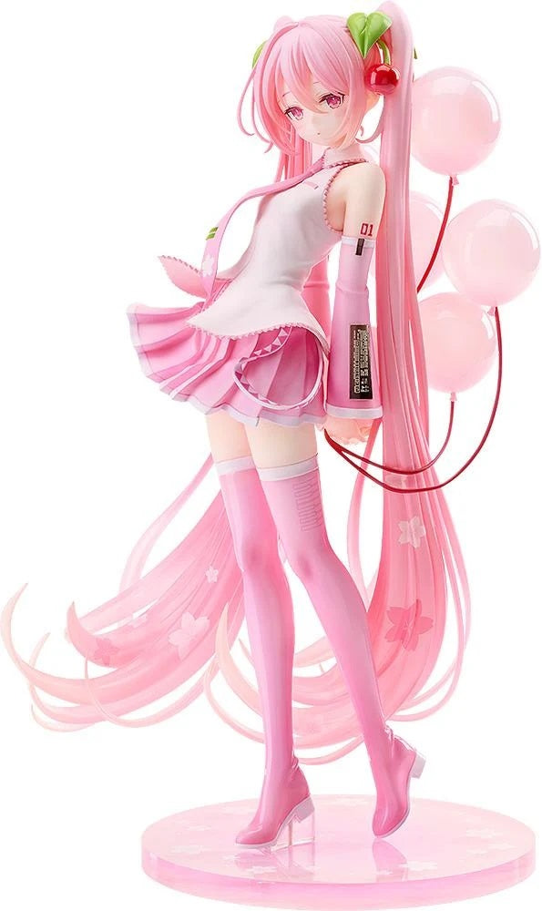<p><strong>PRE-ORDER: Expected to ship in Q1 of 2028.</strong></p>

<p>The grand prize-winning design from the fourth <strong>Hatsune Miku x Good Smile Company Illustration Contest</strong> comes to life as a beautiful 1/7 scale <strong>Sakura Miku</strong> figure from Good Smile Company's <strong>G.S. Collection</strong> series!</p>

<p>Based on the winning illustration by <strong>fusuma</strong>, Sakura Miku is captured in an elegant and fleeting moment wearing her official Sakura Miku outfit. The figure