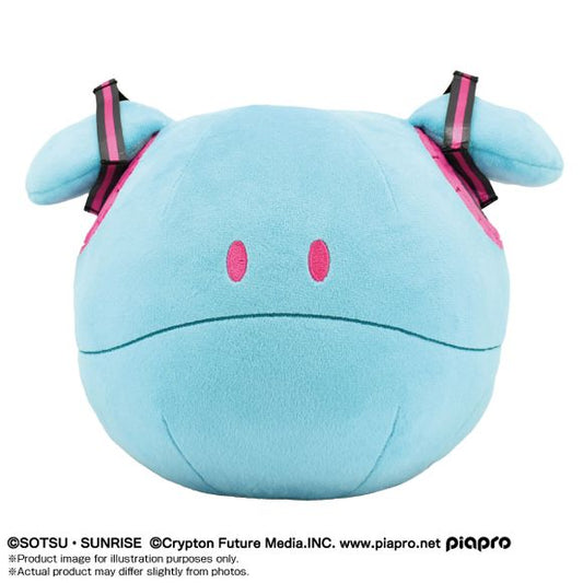Bandai Namco Nui is proud to announce their newest release Miku Haro Plush! Standing at approximately 9.8" tall, this crossover design of Hatsune Miku and Haro from Mobile Suit Gundam 0079 is seen in a cute plush form! Be sure to collect this and enhance your display with other incredible Bandai Namco Nui Plushies!