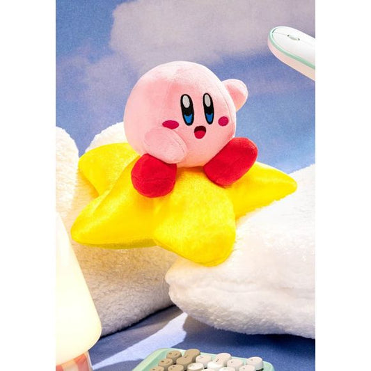 Float into dreamland with the Kirby Star Seat Plush, a delightful 10.5-inch plush from FuRyu that captures the magic of Dream Land’s beloved pink hero! This soft and huggable plush features Kirby riding his iconic Warp Star, ready to zoom through the skies on his next adventure.

Crafted with premium-quality fabric, Kirby’s bright pink body and cheerful embroidered expression radiate charm, while the shimmering yellow Warp Star adds a playful touch of fantasy. Whether you’re a longtime fan of the Kirby seri