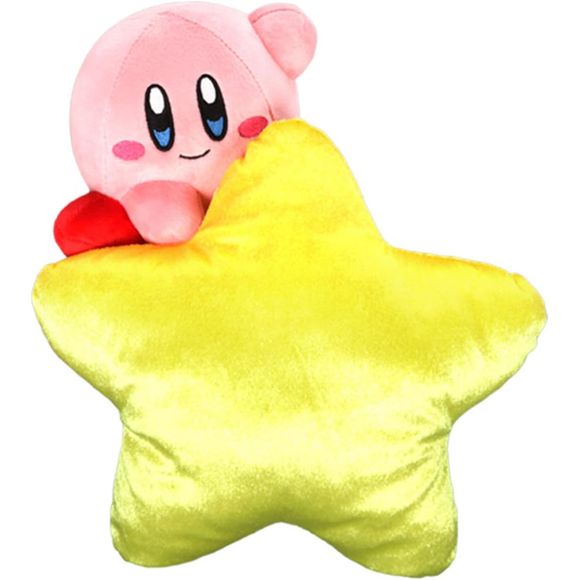 Hold on tight! The Kirby Star Grip Plush by FuRyu brings the iconic pink puffball to life in an adorable pose—clutching his beloved Warp Star as he readies for a dreamy adventure. Measuring approximately 10.5 inches, this plush is the perfect blend of cuteness and nostalgia for fans of the Kirby series.

Kirby is depicted with his classic joyful expression and bright red feet, crafted with ultra-soft, high-quality materials. His shiny yellow star features a plush, cushiony texture that enhances both the loo
