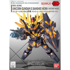 Bandai Spirits SD EX-Standard RX-0 Unicorn Gundam Banshee Norn (Destroy) Model Kit | Galactic Toys & Collectibles