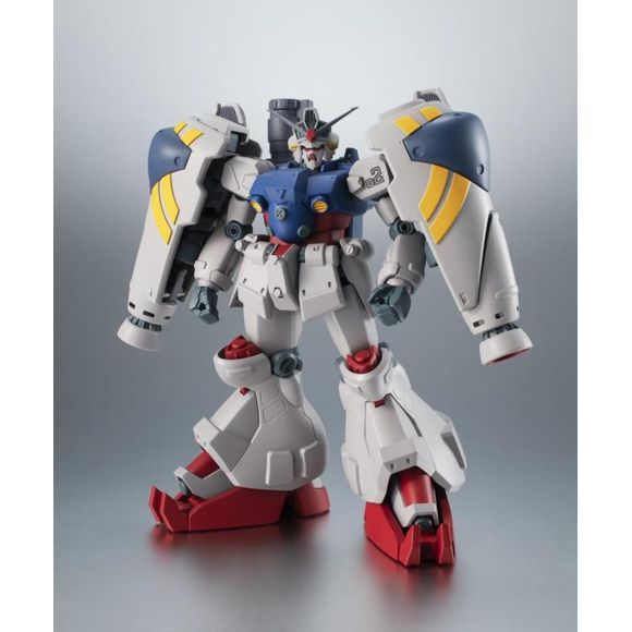 The nightmarish Gundam GP02, stolen at the beginning of the Mobile Suit Gundam 0083 OVA, joins the Robot Spirits ver A.N.I.M.E. line! In the story, this nuclear Gundam was created in violation of the Antarctic Treaty and is sheathed in heavy armor to protect it from the atomic blasts it unleashes at its targets. Stolen by the renegade Deals Fleet, it is a formidable opponent for the Gundam GP01 throughout the series. The Gundam GP02 ver A.N.I.M.E. collectible figure was created in exacting detail, designed