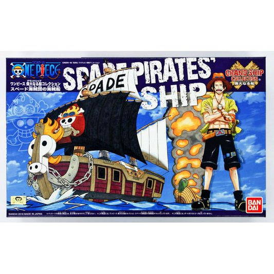 The pirate ship of "Spade Pirates" leaded by Luffy's brother Ace! Accessories: -Sea surface effect x1 -Display base x1.