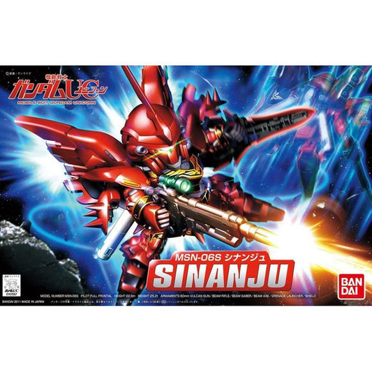 Bandai Hobby Gundam Unicorn Legend BB #365 BB365 MSN-06S Sinanju SD Model Kit | Galactic Toys & Collectibles