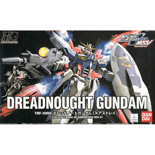 Gundam Seed fans are going to LOVE this new line of High Grades! This Seed line is called MSV, Mobile Suits Variation, and features new, highly poseable and fantastically detailed designs. This model is called Dreadnought Gundam. Clever engineering and many polycaps allow you pose the Dreadnought Gundam, as well as all kits in the MSV series, in a plethora of awesome action poses. Stickers are included for added detail and include the pilot's personal mark. Dreadnought Gundam is pre-colored and snap-togethe