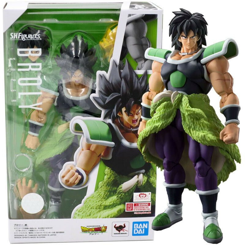 PRE-ORDER: Expected to ship in March 2027.

It's BROLY, displayable in all three of his forms from the global smash-hit film "Dragon Ball Super: Broly." The titular antagonist is rendered in hyper accuracy, ready to take all of the forms and poses from the battle scenes, even wearing Frieza Force's armor! The set includes the figure, two pairs of optional hands, two optional heads (with two optional expression parts) and a neck-ring control device. 7.5 inches (19cm) tall.

Includes:
Broly figure
2 Interchan