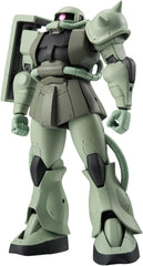 A.N.I.M.E. (standing for Action New Imagination Memory Emotion) is a new series that revives 35 years of Gundam history using the latest technology to create an unprecedented level of high-quality ROBOT SPIRITS. With a prominent presence in the anime, it is only natural that the mass production Zaku would be next to join the line-up. The front armor parts have been created as separate parts that allow for superior range of articulation and posing. [Set Contents] included interchangeable hands (x8), leg miss