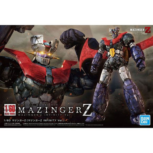 Bandai presents an extremely detailed kit of Mazinger Z (Infinity Ver.) in 1/60th scale!

This kit of Mazinger Z is based on a concept design by popular mech designer Takayuki Yanase, and will measure an impressive 42.3cm tall when built. The Hover Pilder is removable with wings that can fold up, and Mazinger Z's own wings are also articulated, so you can display them open or in their stored position. Parts are included for the Iron Cutter, Drill Missile, and Rocket Punch, and an LED unit is even included s