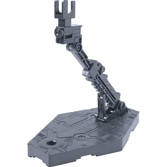 A display stand for holding 1/144 scale Gundam models, includes various adapters and holders to fit almost any 1/144 Gundam kit! Assembles just like building a Gundam model itself! Larger 1/144 model kits may require the larger Action Base 1 for 1/100 models.