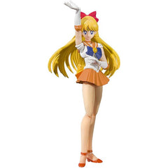 A new "Animation Color Edition" of the popular S.H. Figuarts Pretty Guardian Sailor Moon figure series! Featuring coloration based on their appearances of the 1990's anime series, it showcases the Sailors and their cute actions with all their accuracy to detail and posability fans have come to expect from S.H. Figuarts. Note that the actual product may vary from the imagery, also the figure must be attached to the stand in order for it to be displayed in a standing pose. Main body, 3 optional expressions po