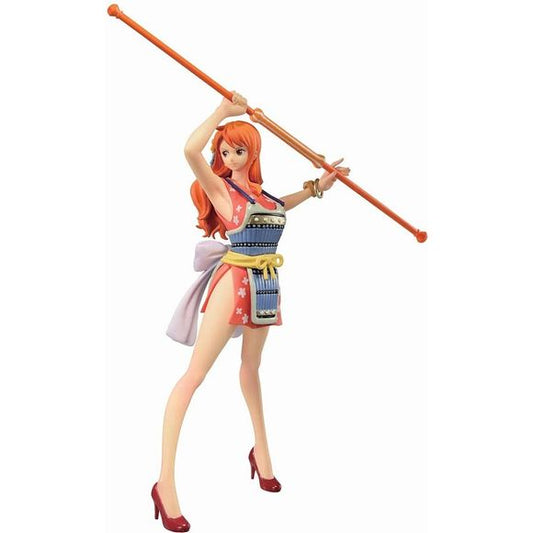 Bandai Spirits Ichibansho is proud to announce their newest release from One Piece. This Anniversary edition figure is expertly crafted and meticulously sculpted to look like Nami, with a weapon in hand and stance for battle. At just over 6 inches tall, this figure is sure to make a great addition to your One Piece collection!