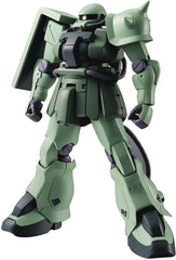From memory to imagination, you can relive the excitement of your favorite Gundam anime again with this new Action New Imagination Memory Emotion (A.N.I.M.E.) series from TAMASHII NATIONS. A mass-produced modification of the venerable MS-06F-2 ZAKU? F-2 TYPE that saw so much action during the One Year War, widely deployed in the Delaz Fleet and among Zeon remnants. Now it joins ver.A.N.I.M.E.! Includes features such as a Zaku machinegun with detachable magazine and a newly sculpted anti-aircraft cannon. The