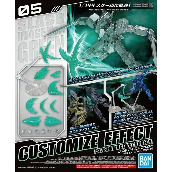 Bandai Spirits 30MM Customize Effect #05 Slash Image Green Ver. Model Kit | Galactic Toys & Collectibles