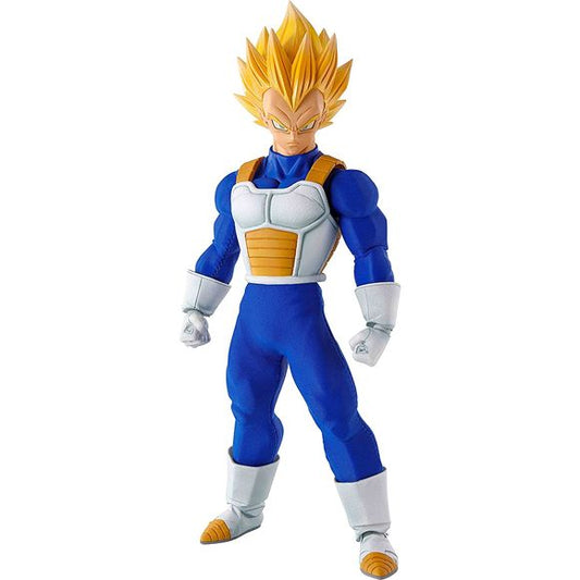 Imagination Works is the new Tamashii Nations series that delivers the ultimate in action figure technology. Now, in the highly anticipated second release, Vegeta joins the line! Portrayed in his classic Saiyan suit, the figure is cleverly designed to hide the arm and leg joints for a stunningly realistic appearance. A huge array of 12 expression part options let you customize his appearance for your displays. 1/9 scale, 6.70 inches (17.02cm) tall.
