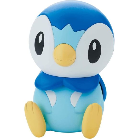 Pokemon Plamo Quick Collection Quick kit Piplup pursues an astounding form through a fixed pose, comes with 12 parts and a set of foil stickers.