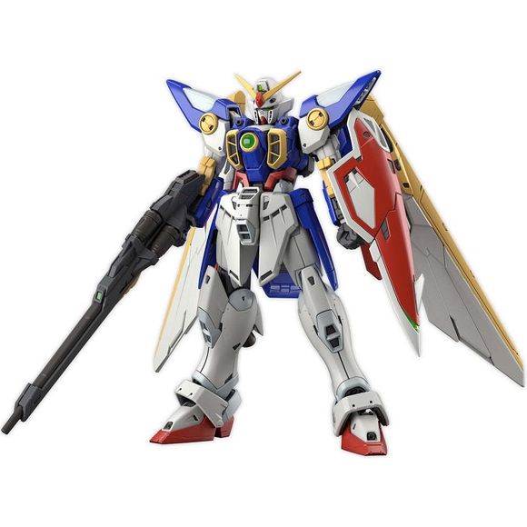 A brand-new RG kit of one of the most popular Gundams out there: the Wing Gundam from "Gundam Wing!" This kit recreates the original Wing Gundam as it first appears in the anime series.

Various gimmicks and mechanisms have been crafted in 1/144 scale to allow the Wing to be displayed in poses straight from the anime. Articulation gimmicks have also been created in the wings to give them more bird-like posing abilities.


[Features]:

MS joints for use at the base of the wings
Built-in gimmicks in t