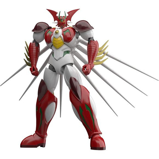 The main character of "Getter Robo Arc", Getter Arc, has has now joined the HG line from their latest design! The head can be displayed in its open state by replacing it and the Battle Shot Cutter can be created in both its deployed and non-deployed versions by replacing parts. The classic backpack can be turned upside down and each wing can be adjusted to activate the Thunder Bomber state. With all of the replaceable parts included, you'll never get bored of the ways this kit can be displayed! 7.09 inches