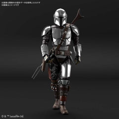 Bandai Star Wars The Mandalorian Beskar Armor Silver Coating Ver. 1/12 Scale Action Figure Model Kit