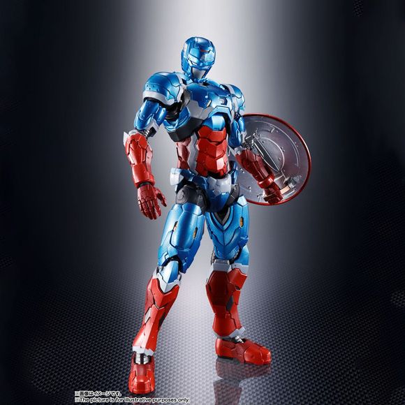 Bandai Spirits Tech-On Avengers S.H.Figuarts Tech-On Captain America Action Figure | Galactic Toys & Collectibles
