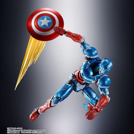Bandai Spirits Tech-On Avengers S.H.Figuarts Tech-On Captain America Action Figure