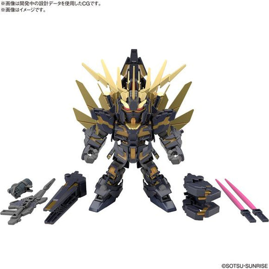 Bandai Hobby Cross Silhouette Unicorn Gundam 02 Banshee Destroy Mode and Banshee Norn Parts Set SD Model Kit | Galactic Toys & Collectibles