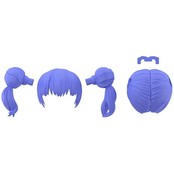 Customize your 30MS with these brand new hairstyle parts. This four piece set features two long-haired styles (red and black), a twin-tailed style (purple), and a ponytail style (blonde).