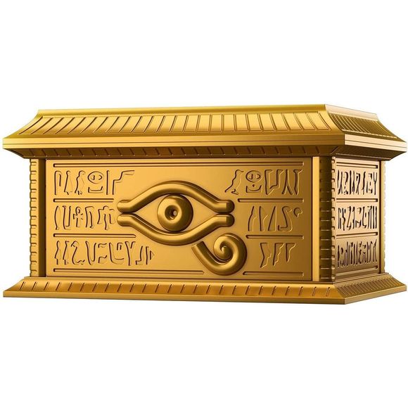 Bandai Yu-Gi-Oh! Duel Monsters UltimaGear Millennium Puzzle Gold Sarcophagus Storage Box Model Kit | Galactic Toys & Collectibles