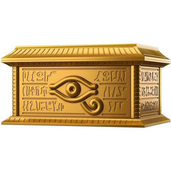 Bandai Yu-Gi-Oh! Duel Monsters UltimaGear Millennium Puzzle Gold Sarcophagus Storage Box Model Kit | Galactic Toys & Collectibles