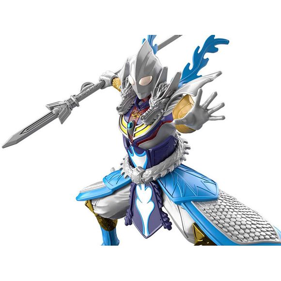 From the Ultraman: The Armour of Legends series comes a model kit of Ultraman Tiga equipped with his Zhao Yun Armour! This model kit includes a spear and features moveable parts.