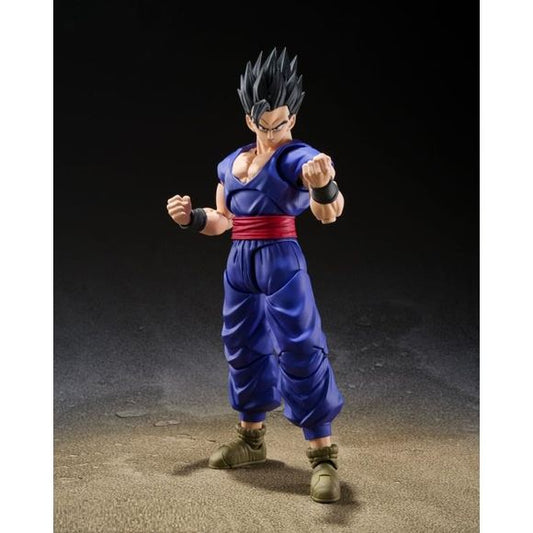 PRE-ORDER: Expected to ship in February 2027.

Son Gohan as seen in "DRAGON BALL SUPER : SUPER HERO" rejoins S.H.Figuarts! Gohan features an all-new sculpt, plus the same new joint technology pioneered on the S.H.Figuarts Super Saiyan 4 Son Goku and Krillin: Earth's Strongest Man figures. 5.5 inches (14cm).

Includes:
Gohan figure
2 Interchangeable expression parts
3 Pairs of interchangeable hands