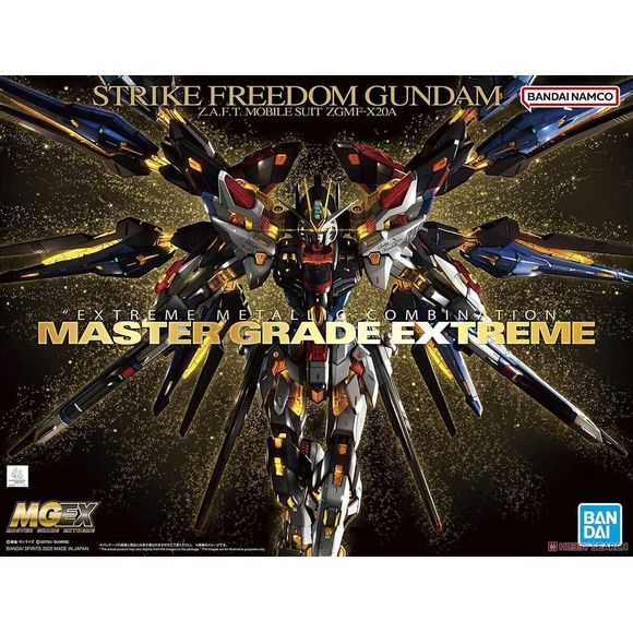 Bandai Hobby Gundam Seed Destiny Strike Freedom MGEX 1/100 Model Kit | Galactic Toys & Collectibles
