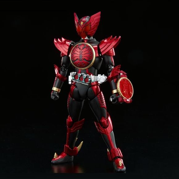 Kamen Rider OOO joins the Figure-rise Standard lineup! 

This kit features movable knee joints to recreate powerful action poses. Red and gold parts accent this kit, giving it show accurate detail.