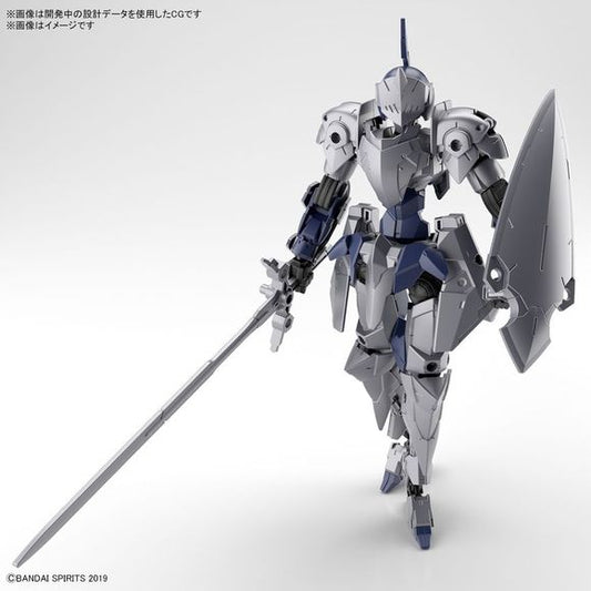 The EXM-A9k Spinatio is now available in Knight Type in the 30MM series!

Weapons and armor unique to the Knight specification are included.
Armor pieces are detachable.
The sword can be stored inside the shield and be attached to the back.