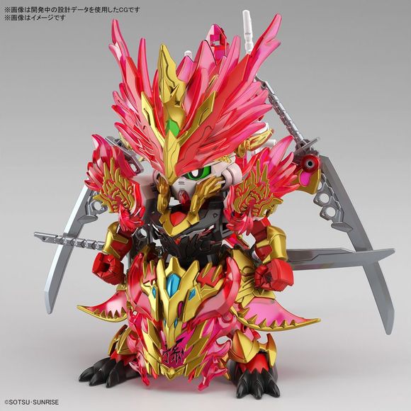 The newest "SD Gundam" lineup has started: "SD Gundam World Heroes The Legend of Dragon Knight"! Sun Quan makes his debut with blazing red clear part armor pieces and weapons that can be reconfigured into new forms. You definitely don't want to miss out, order him for your own collection now!