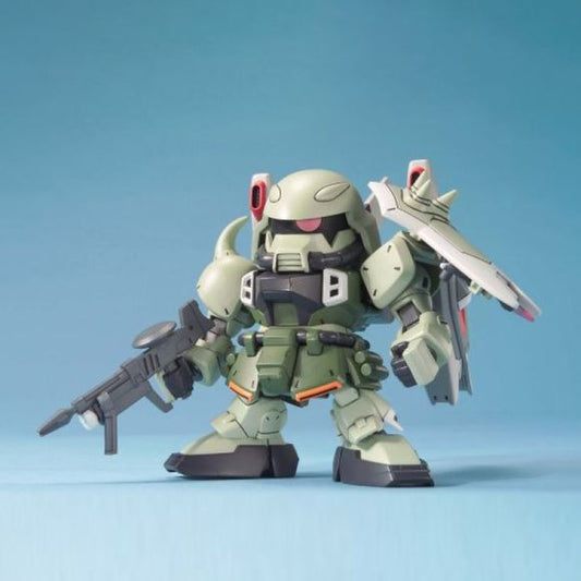 This fantastic little super-deformed version of Blaze Zaku Warrior comes in colored plastic runners with polycaps for joints. With parts that snap together easily, it requires no cement or paint to complete, although you will need to paint it if you want it to be accurate. It comes with all the weapon loadouts as seen in "Gundam Seed Destiny."