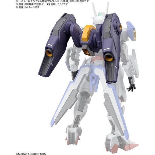 Bandai Hobby The Witch From Mercury Gundam Mirasoul Flight Unit HG 1/144 Model Kit